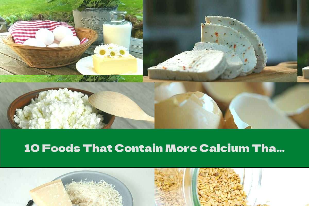 10 Foods That Contain More Calcium Than Cottage Cheese
