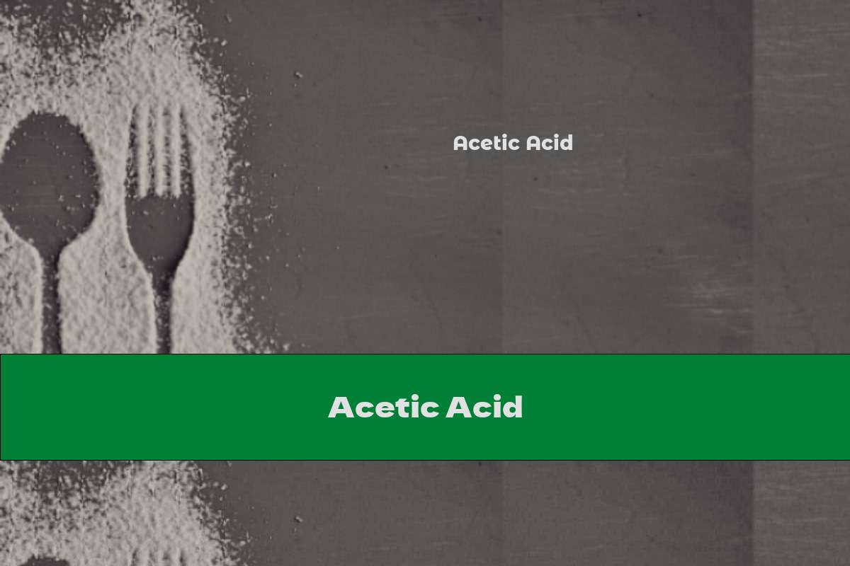 Acetic Acid This Nutrition