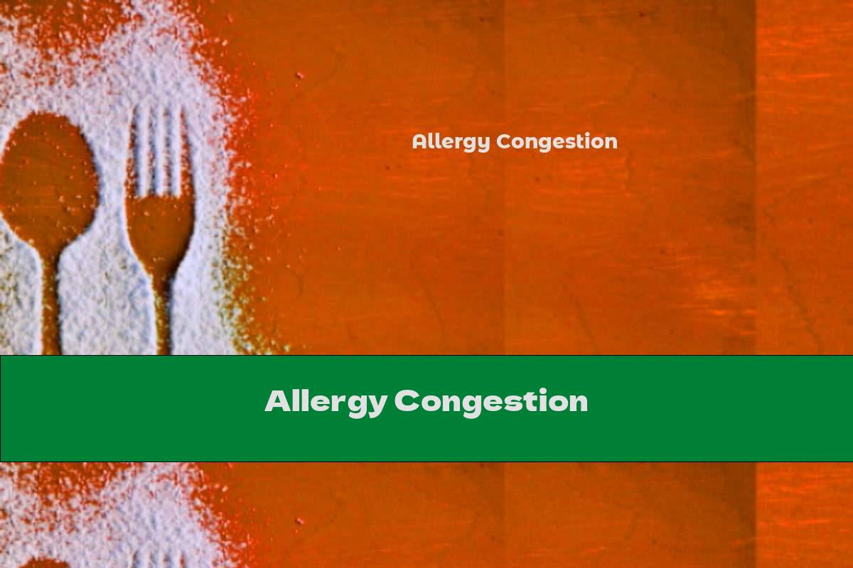 Allergy Congestion