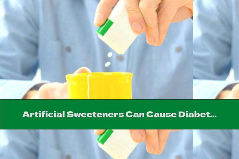 Artificial Sweeteners Can Cause Diabetes