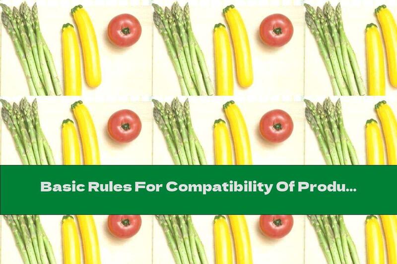 Basic Rules For Compatibility Of Products In Separate Meals