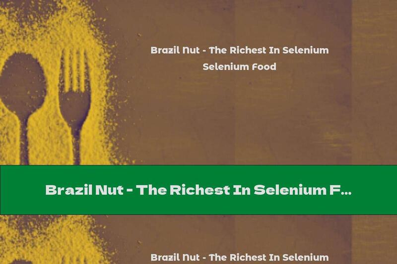 Brazil Nut - The Richest In Selenium Food
