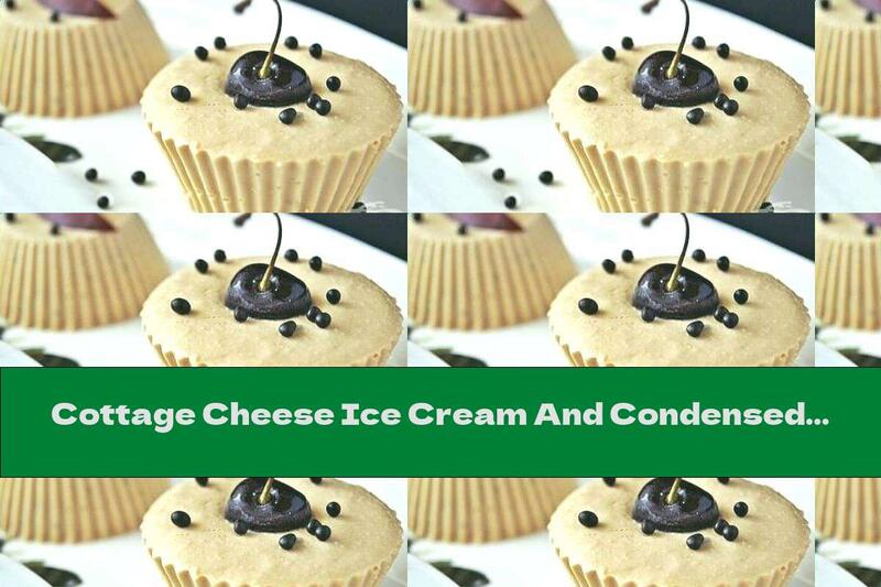 Cottage Cheese Ice Cream And Condensed Milk With Nuts, Dried Fruits And Chocolate