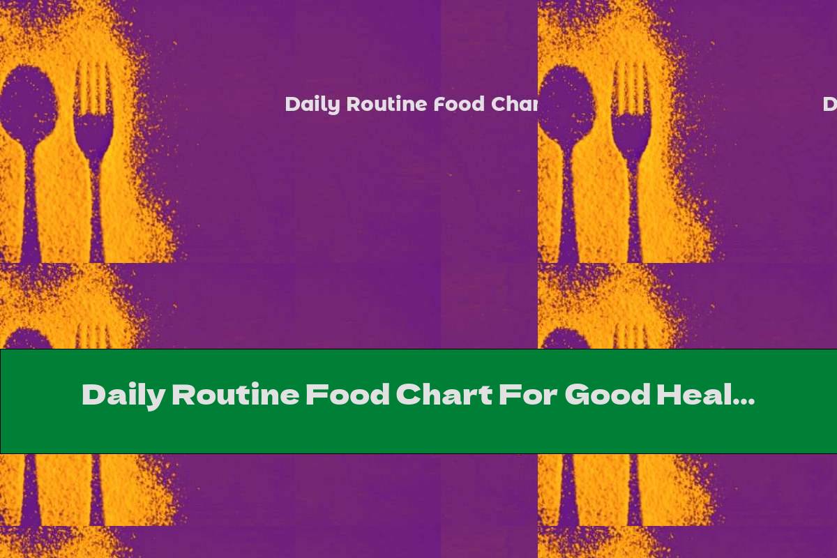 Daily Routine Food Chart For Good Health