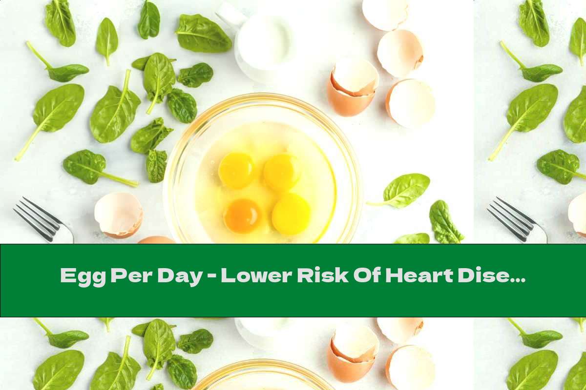 Egg Per Day - Lower Risk Of Heart Disease