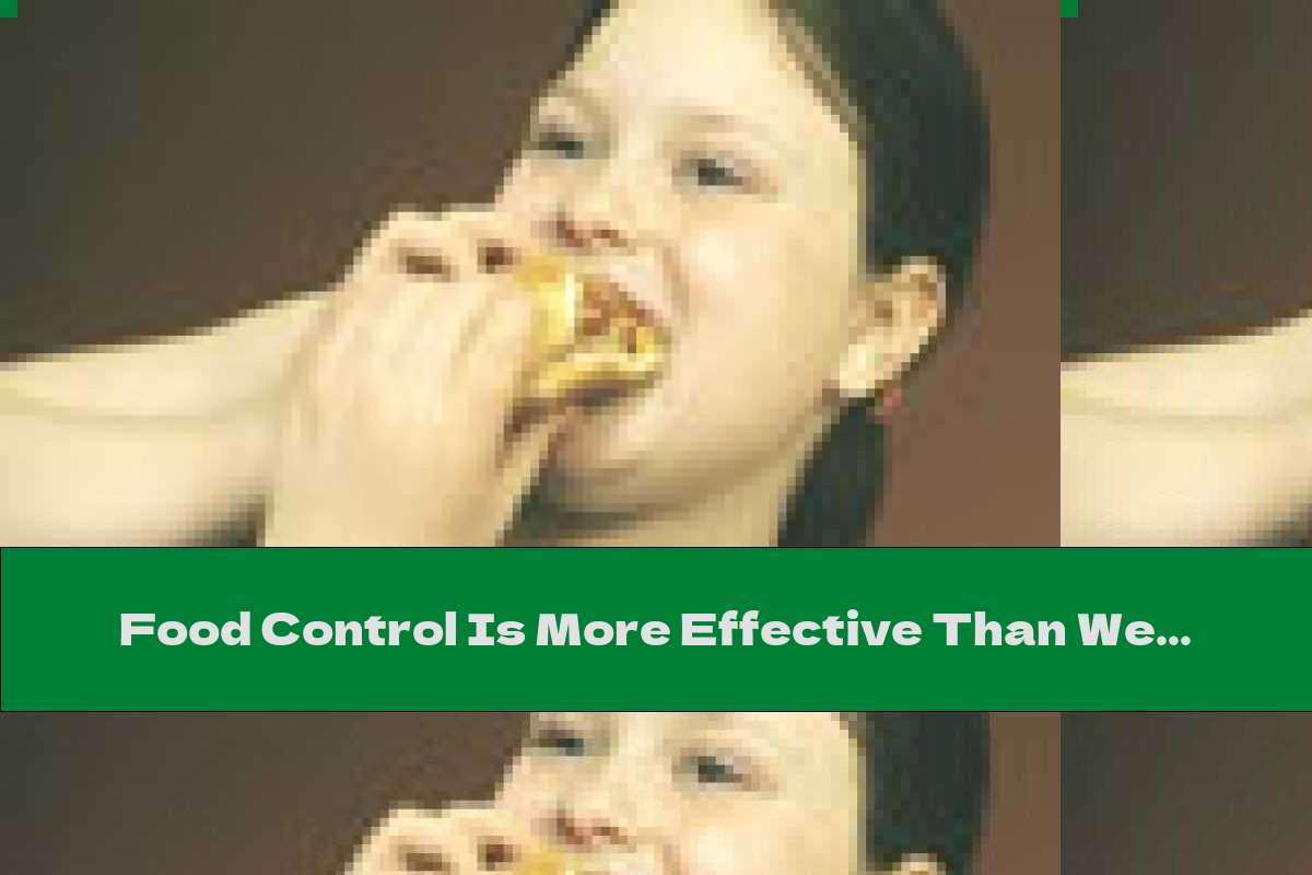 Food Control Is More Effective Than Weight Loss Medication