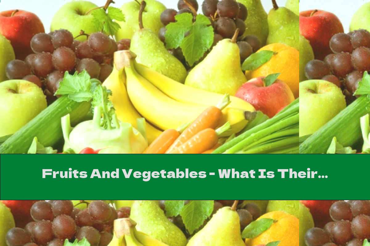 Fruits And Vegetables - What Is Their Useful Effect? (Part I)