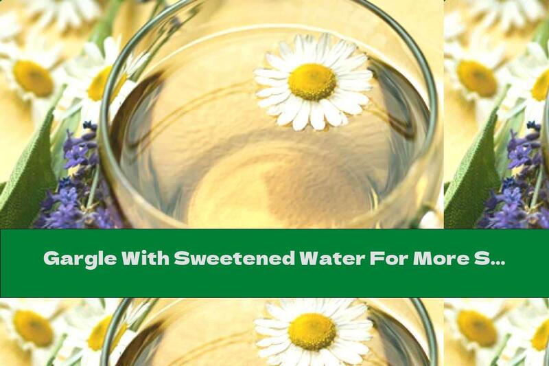 Gargle With Sweetened Water For More Self-control