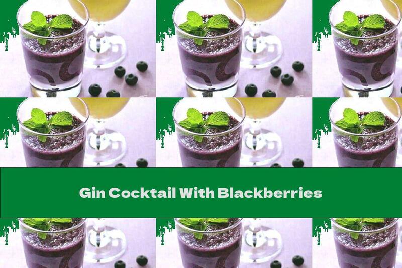 Gin Cocktail With Blackberries
