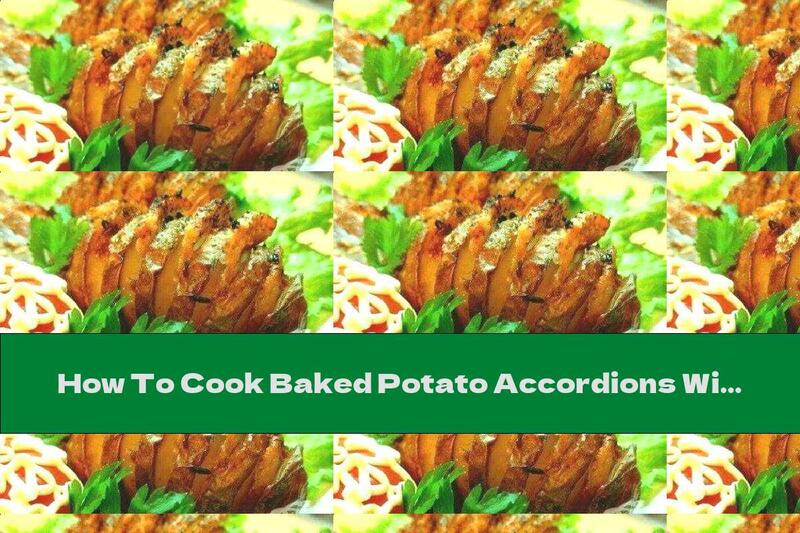 How To Cook Baked Potato Accordions With Mayonnaise And Garlic - Recipe