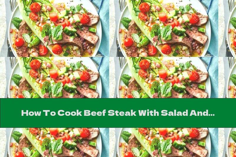 How To Cook Beef Steak With Salad And Milk Sauce - Recipe