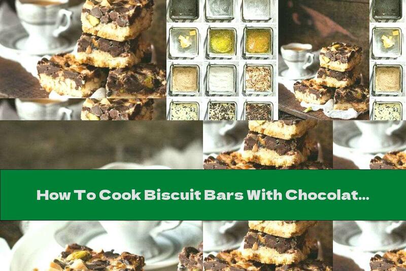 How To Cook Biscuit Bars With Chocolate, Nuts And Coconut - Recipe