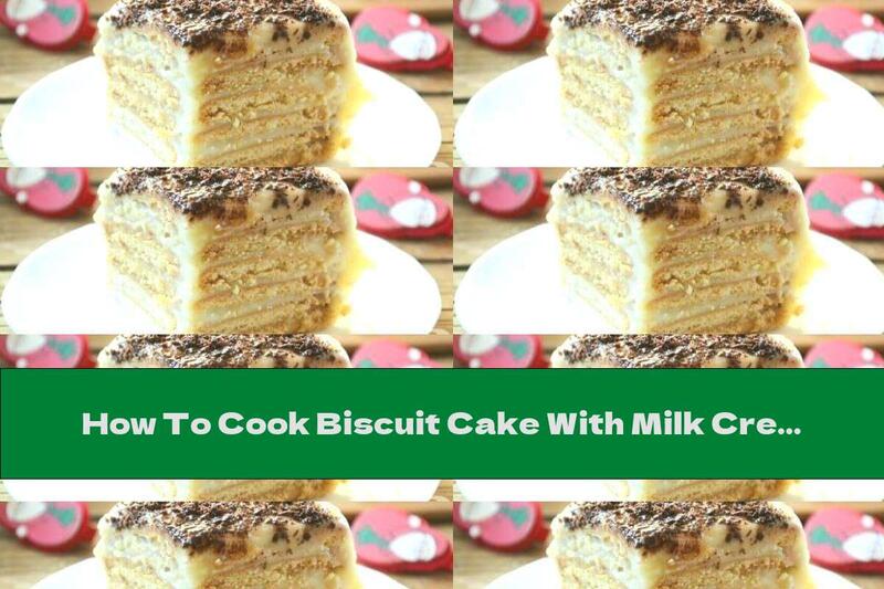 How To Cook Biscuit Cake With Milk Cream And Chocolate - Recipe