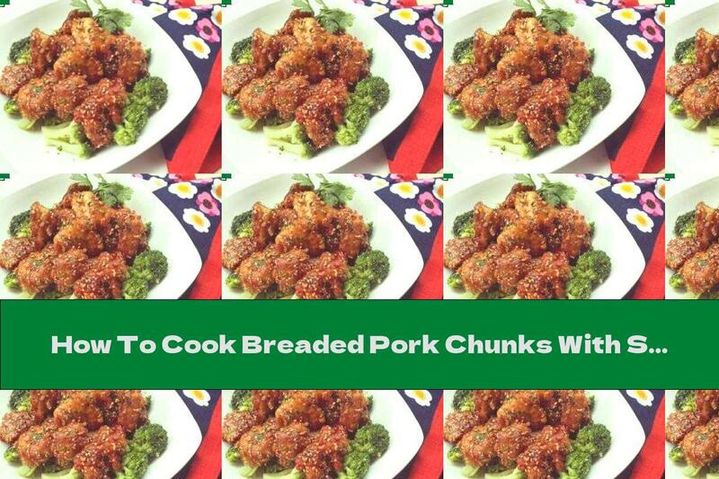 How To Cook Breaded Pork Chunks With Sesame And Sauce - Recipe