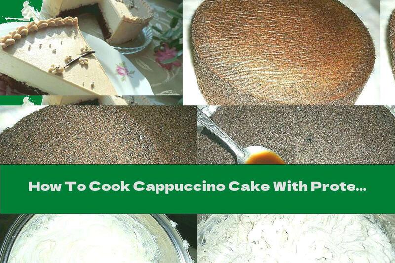 How To Cook Cappuccino Cake With Protein Souffle, Butter Cream Coffee And Chocolate Chip - Recipe