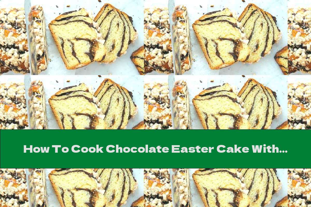 How To Cook Chocolate Easter Cake With Orange Icing And Cookies - Recipe