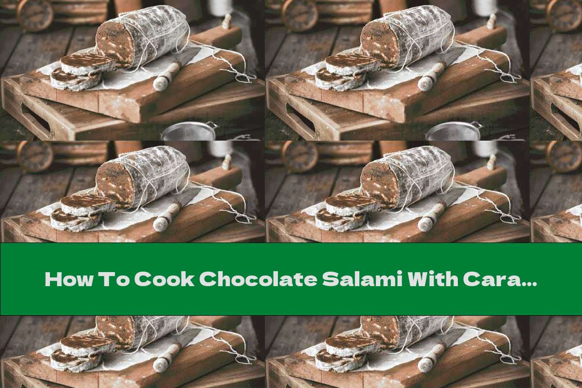 How To Cook Chocolate Salami With Caramel And Tahini - Recipe