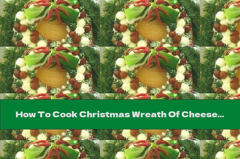 How To Cook Christmas Wreath Of Cheese With Garlic - Recipe