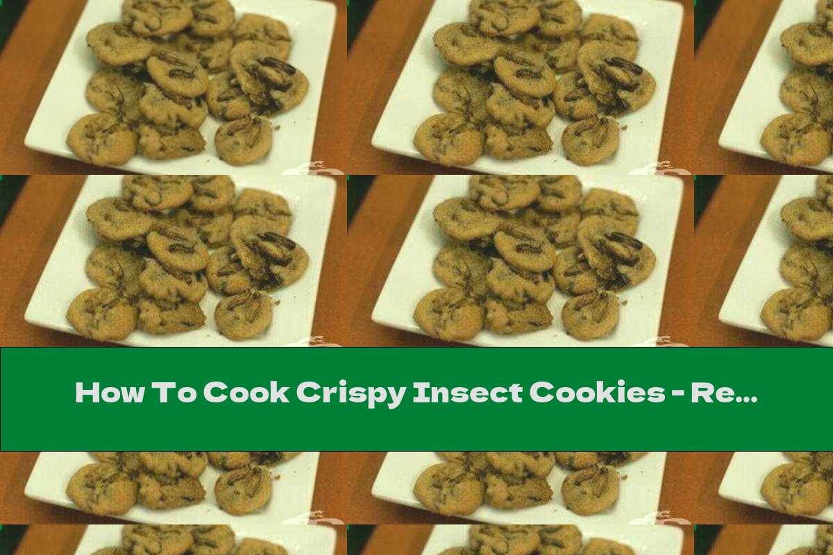 How To Cook Crispy Insect Cookies - Recipe