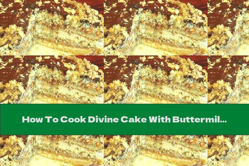 How To Cook Divine Cake With Buttermilk, Apples And Walnuts - Recipe