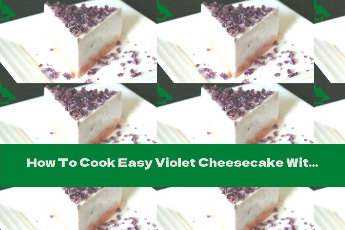 How To Cook Easy Violet Cheesecake Without Baking - Recipe