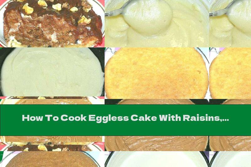 How To Cook Eggless Cake With Raisins, Walnuts And Cream - Recipe