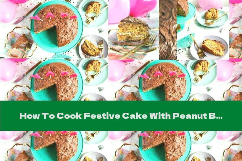 How To Cook Festive Cake With Peanut Butter And Cream Coffee - Recipe