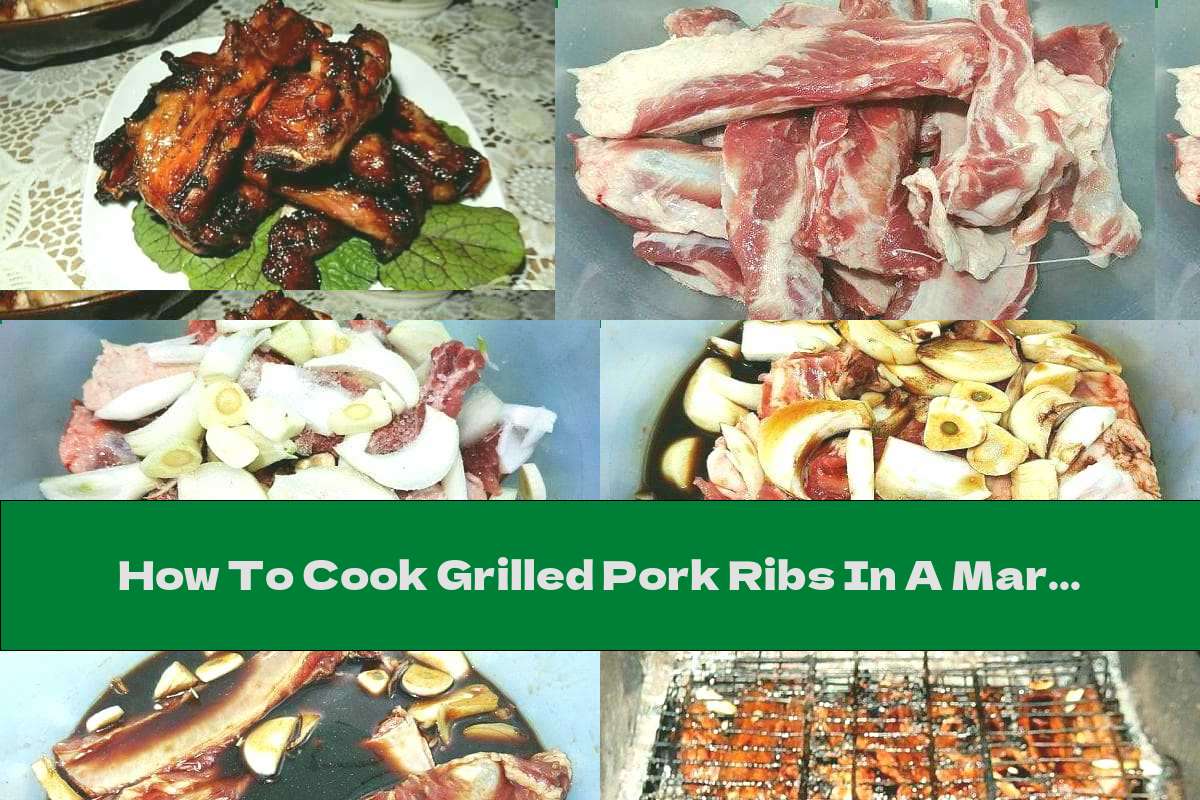 How To Cook Grilled Pork Ribs In A Marinade Of Coffee, Honey And Onions - Recipe