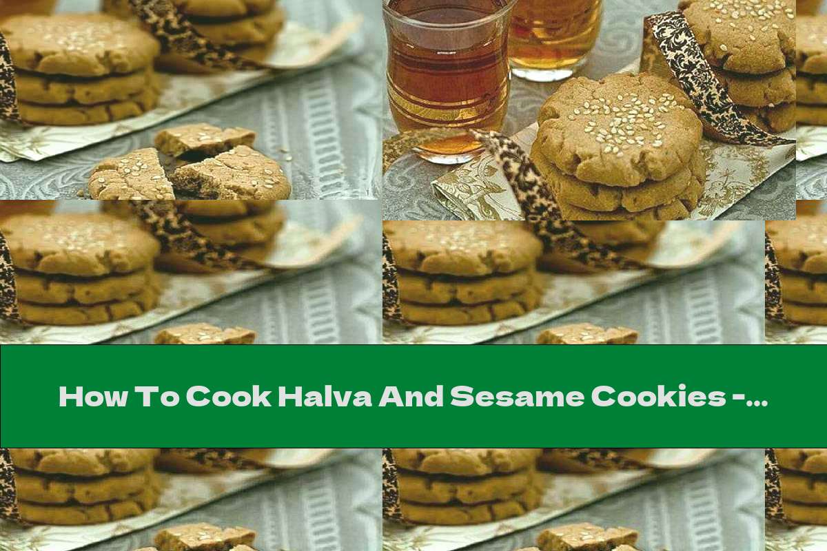 How To Cook Halva And Sesame Cookies - Recipe