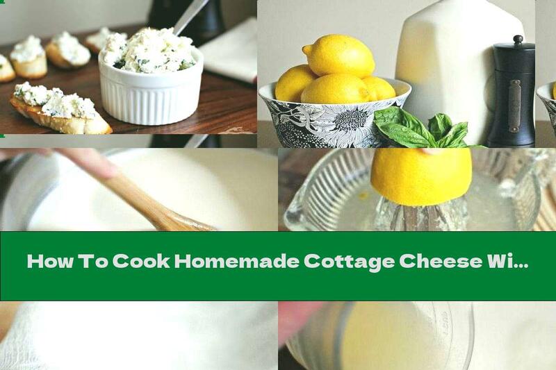 How To Cook Homemade Cottage Cheese With Basil And Lemon - Recipe