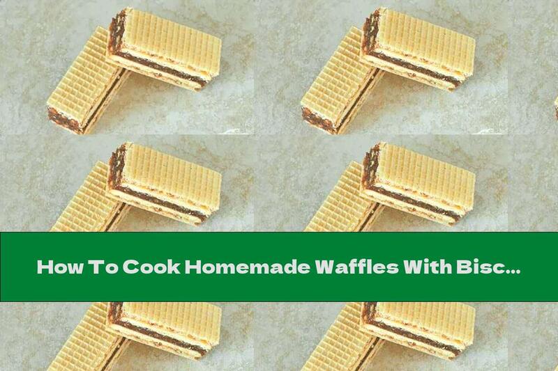 How To Cook Homemade Waffles With Biscuits, Nuts, Caramel And Dates - Recipe