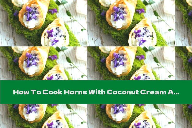 How To Cook Horns With Coconut Cream And Violets - Recipe