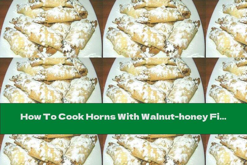 How To Cook Horns With Walnut-honey Filling And Powdered Sugar - Recipe