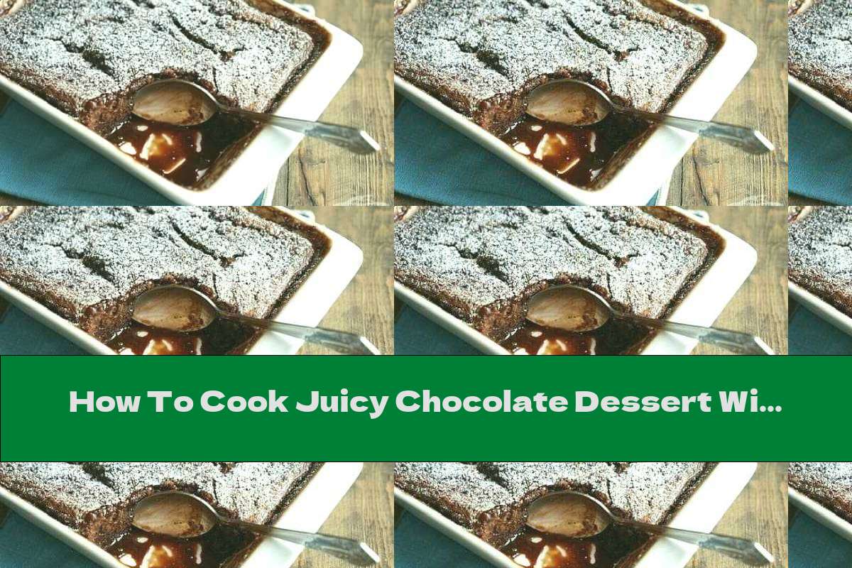 How To Cook Juicy Chocolate Dessert With Almond Flour And Milk - Recipe