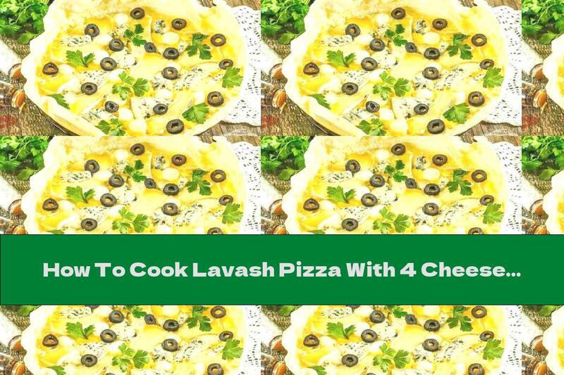 How To Cook Lavash Pizza With 4 Cheeses (in A Pan) - Recipe