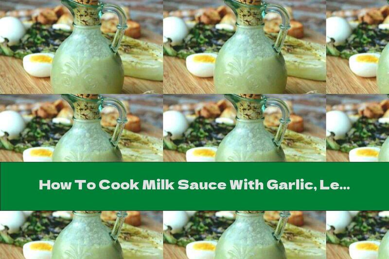 How To Cook Milk Sauce With Garlic, Lemon And Parmesan - Recipe
