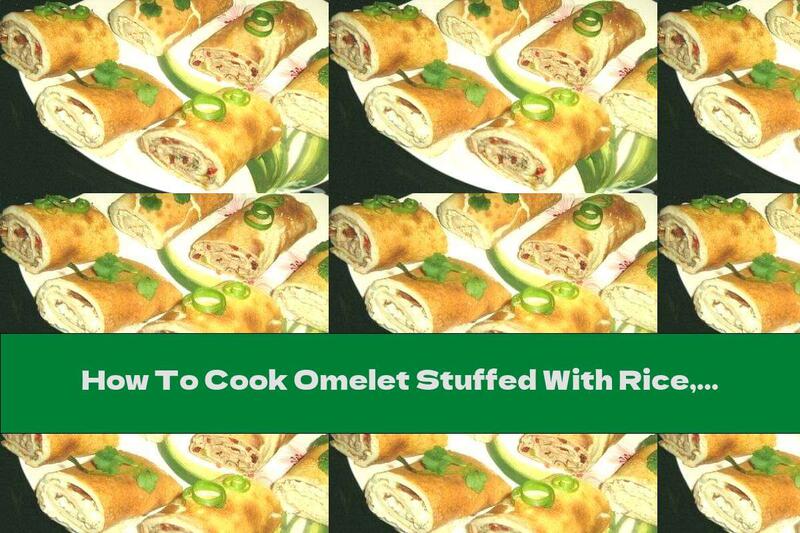 How To Cook Omelet Stuffed With Rice, Spinach And Crab Rolls - Recipe