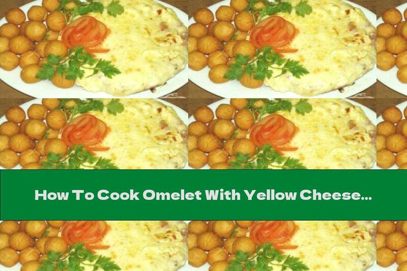 How To Cook Omelet With Yellow Cheese And Chicken And Onion Stuffing - Recipe