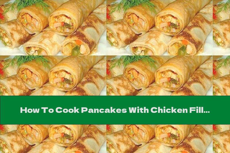 How To Cook Pancakes With Chicken Fillet And Yellow Cheese - Recipe