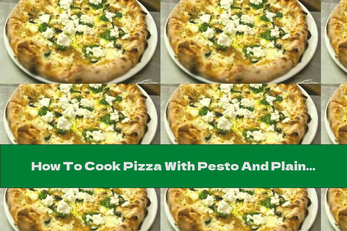 How To Cook Pizza With Pesto And Plain Cheese - Recipe