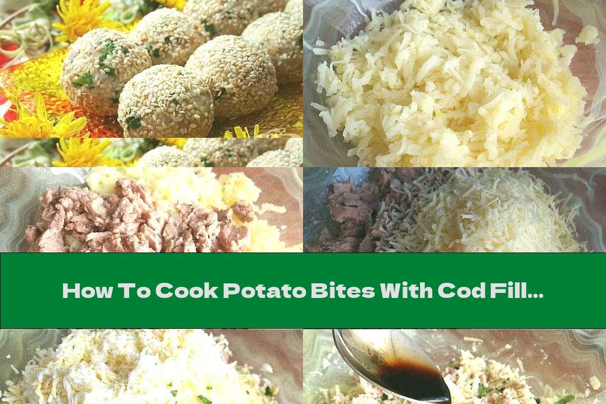 How To Cook Potato Bites With Cod Fillet And Yellow Cheese - Recipe