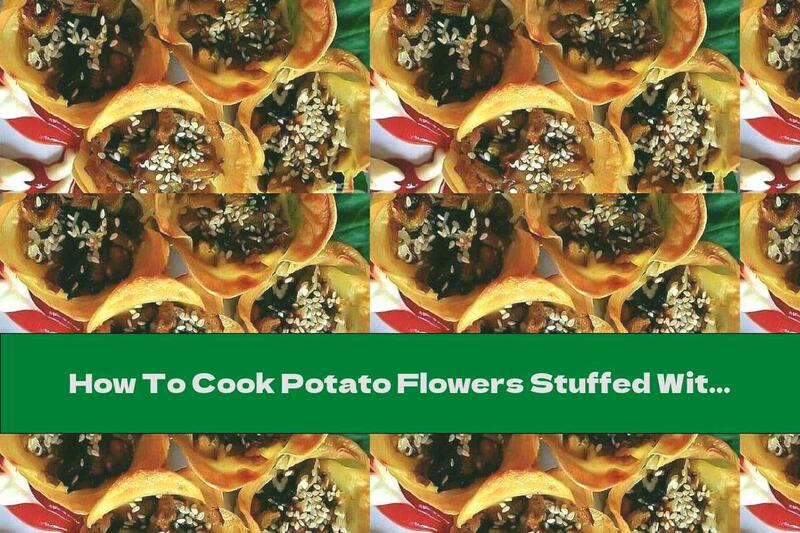 How To Cook Potato Flowers Stuffed With Wild Mushrooms, Zucchini And Cheese - Recipe