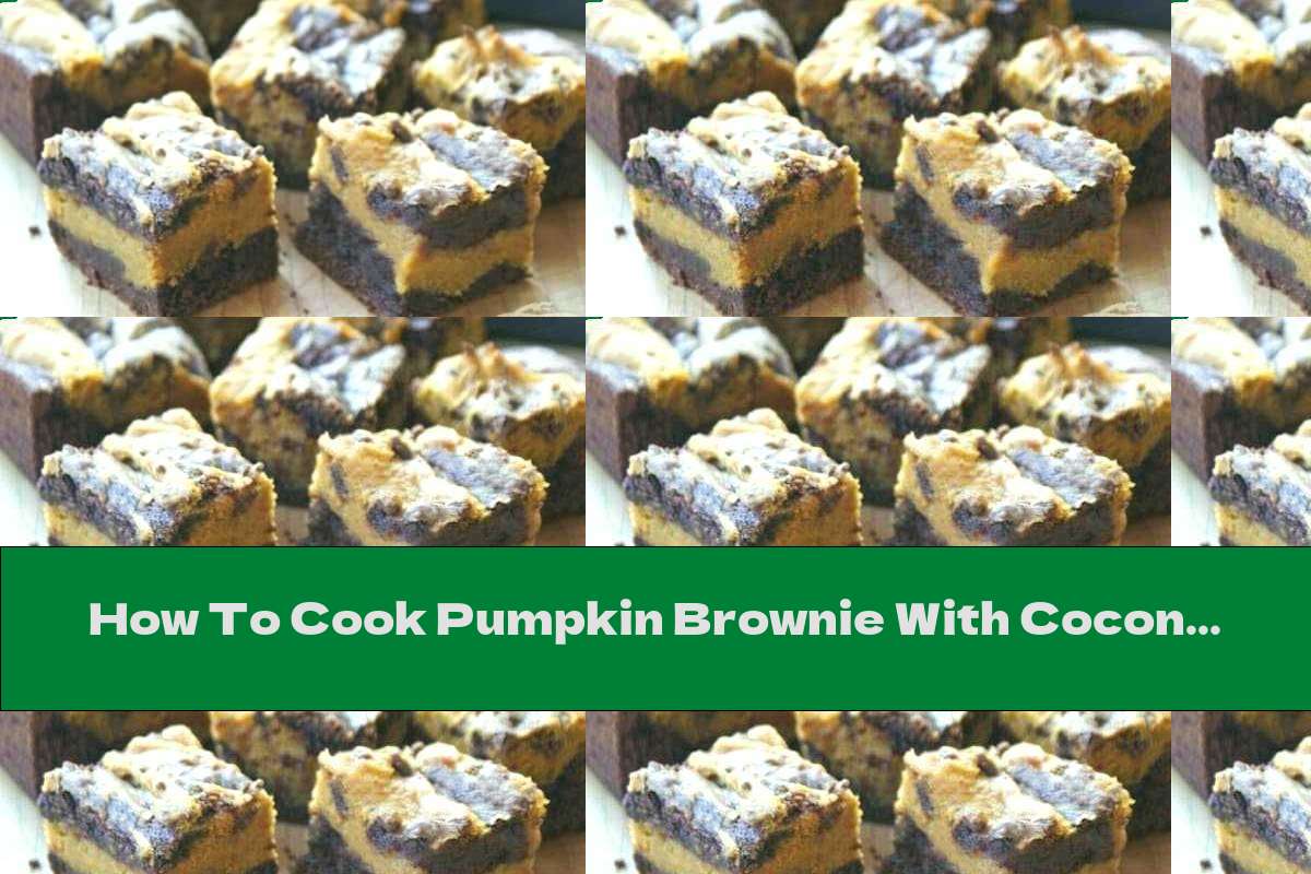 How To Cook Pumpkin Brownie With Coconut And Dates - Recipe