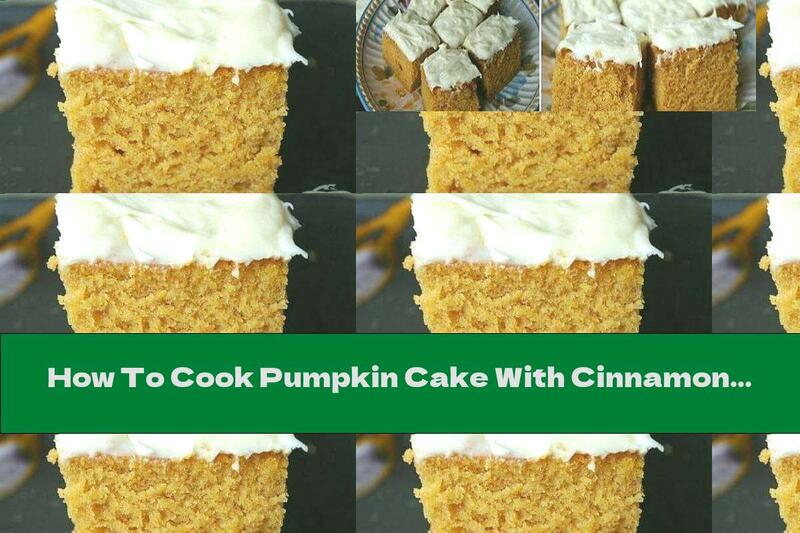 How To Cook Pumpkin Cake With Cinnamon And Cream Cheese Glaze - Recipe