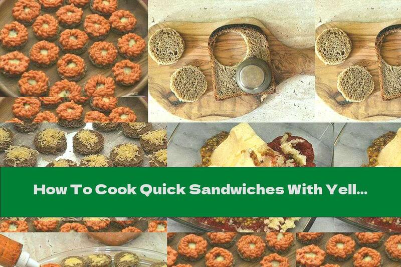 How To Cook Quick Sandwiches With Yellow Cheese And Tomato Pate With Garlic - Recipe