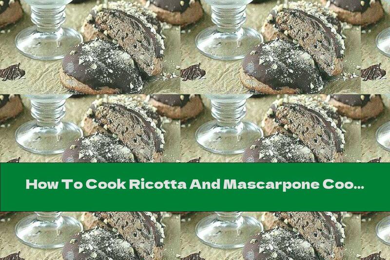 How To Cook Ricotta And Mascarpone Cookies With Almonds And Chocolate Glaze - Recipe