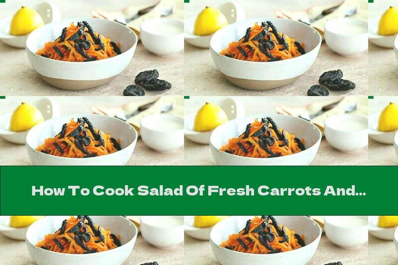 How To Cook Salad Of Fresh Carrots And Prunes And Honey-lemon Sauce - Recipe
