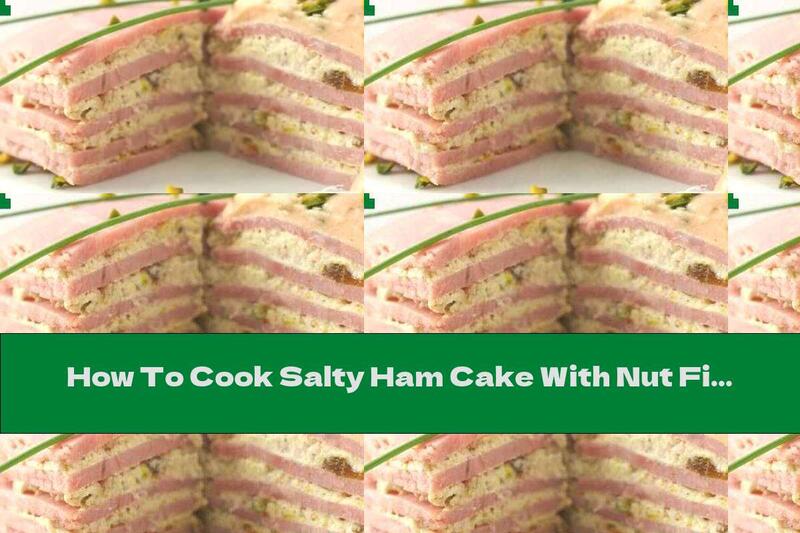 How To Cook Salty Ham Cake With Nut Filling - Recipe