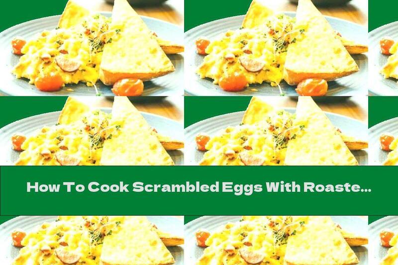 How To Cook Scrambled Eggs With Roasted Peppers, Spinach And Parmesan - Recipe
