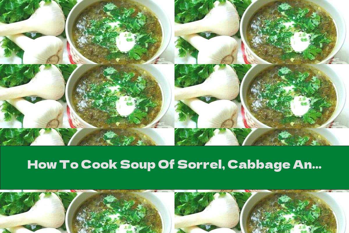 How To Cook Soup Of Sorrel, Cabbage And Potatoes With Pork Broth - Recipe